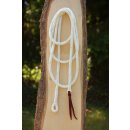 Brockamp Arbeitsseil - Bodenarbeitsseil - Lead Rope - Polyester Ø 13mm, 3,7m lang, mit Öse - Profi-Trainierqualität beige