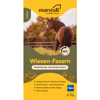 Marstall Wiesen - Fasern - Wiesenfasern - Allgäuer Natur - pur ! - Pferdefutter 12,5 Kg