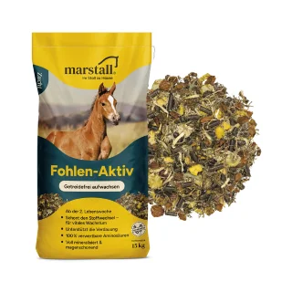 Marstall Fohlen-Aktiv - Getreidefrei aufwachsen - Fohlenfutter 15 Kg