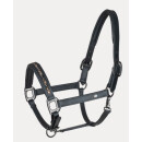 Waldhausen X-Line Crystal Lederhalfter schwarz/grau WB
