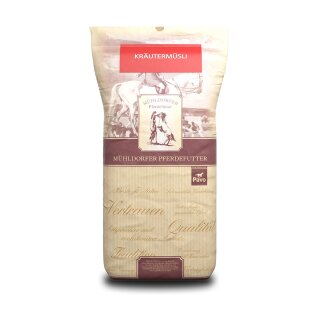 Mühldorfer Kräutermüsli 20 Kg - wohltuendes Vollkorn-Müsli mit Kräutern