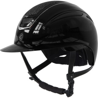 Covalliero Reithelm Elite Polo lackschwarz 53-55cm