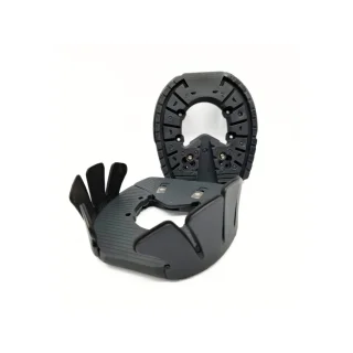 Klebeeisen mit OFFENER SOHLE - Klebelaschen System - Hufschutz - Klebebeschlag - Einzelschuh Gr. 14