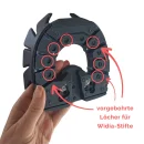 Klebeeisen mit OFFENER SOHLE - Klebelaschen System - Hufschutz - Klebebeschlag - Einzelschuh Gr. 14