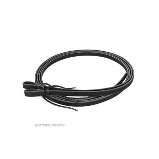 Black Harness Reins 7" plus - Lederzügel - 16mm breit - mind. 2,30m lang