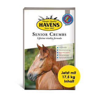 Havens Senior Crumbs - besonders kleine Pellets für ältere Pferdel - 17,5 Kg