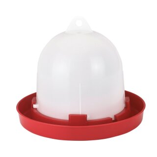 Kunststofftränke für Hühner - 1,5 L - rot