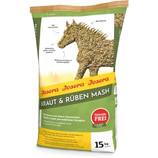 Josera Kraut & Rüben MASH - getreidefreies und zuckerarmes Mash - 15 Kg Sack