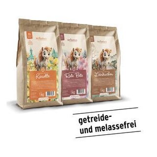Gurbe Urpferdchens Leckerbissen - LEINKUCHEN - Leckerli - Gesunde Leckerlis für Ihr Pferd - 1 Kg Beutel