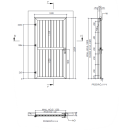 Lagerware : Stalltür - Pferdeboxen-Aussentüre - 1-flüglig - Holzfüllung - mit Schloß und Türklinke