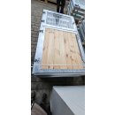 Lagerware : Stalltür - Pferdeboxen-Aussentüre - 2-flüglig - Holzfüllung - mit Sicherheitsglas und Schutzgitter