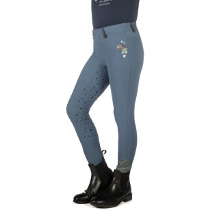 HKM Reitleggings - Pony Dream II - Silikon-Vollbesatz - Rauchblau