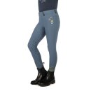 HKM Reitleggings - Pony Dream II - Silikon-Vollbesatz - Rauchblau