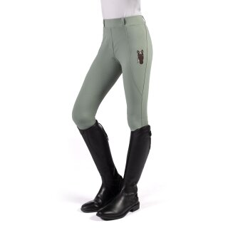 HKM Reitleggings - Mia - Silikon-Vollbesatz - Salbei