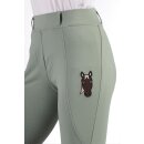 HKM Reitleggings - Mia - Silikon-Vollbesatz - Salbei