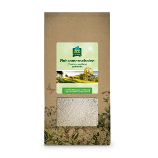 Lexa Flohsamenschalen gemahlen - zur Unterstützung des Verdauungstraktes - 1 Kg Beutel