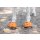 Springglocken Gummi - orange / pink / hellblau