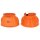 Springglocken Gummi - orange / pink / hellblau